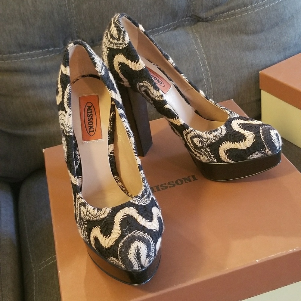 Missoni platform pumps -New In Box - Picture 2 of 7